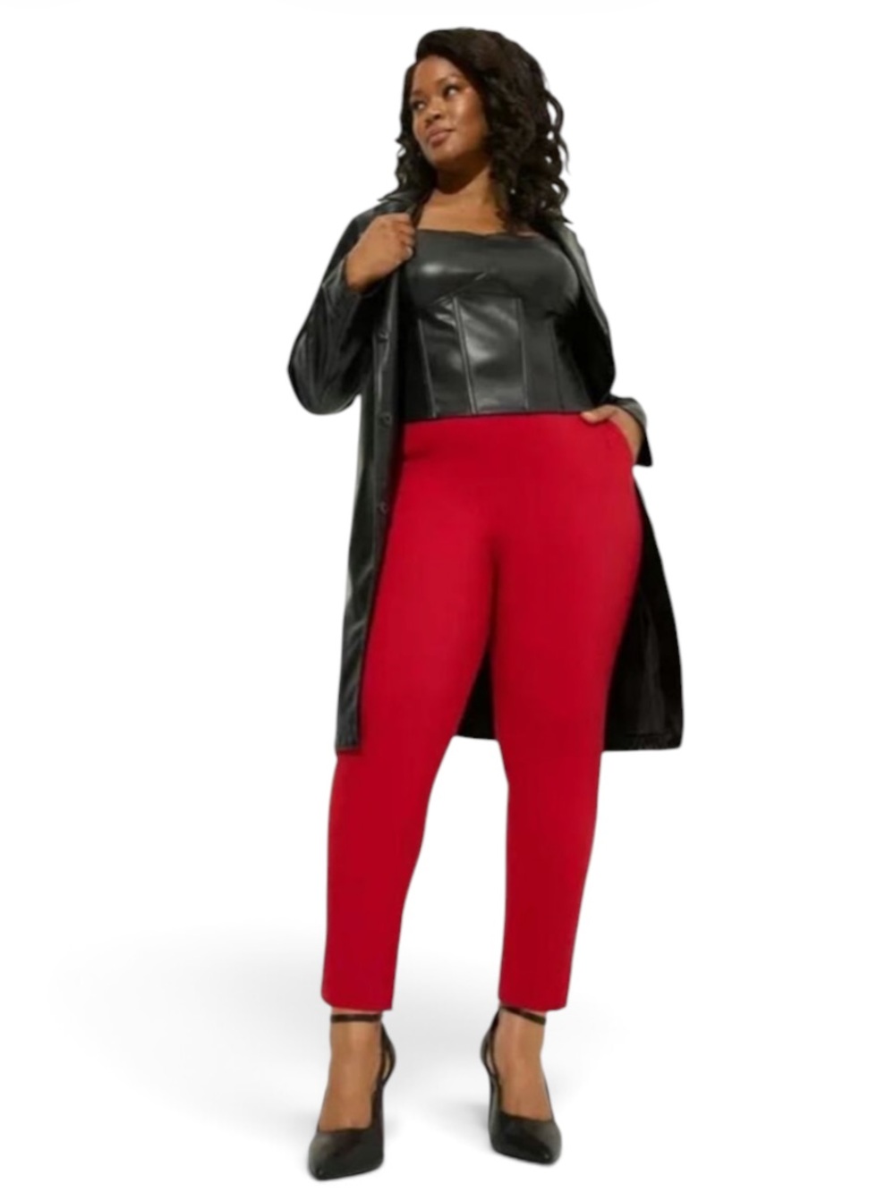 Torrid Studio Tapered Pull-on Red Pants